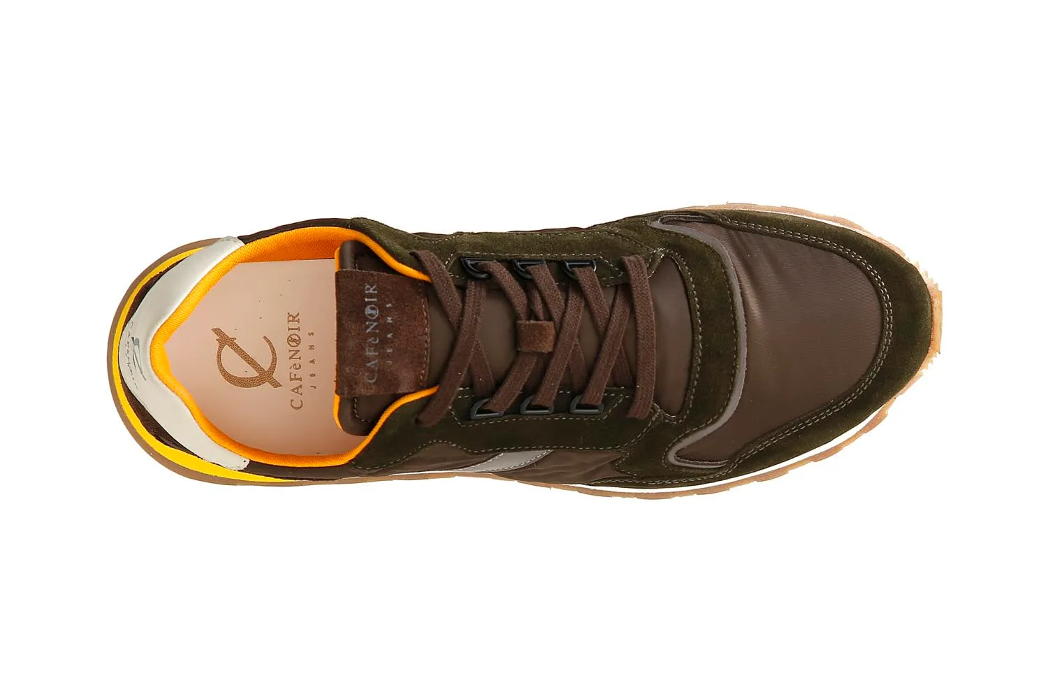 CafèNoir Sneakers Uomo in Pelle Multi Militare 40 EU