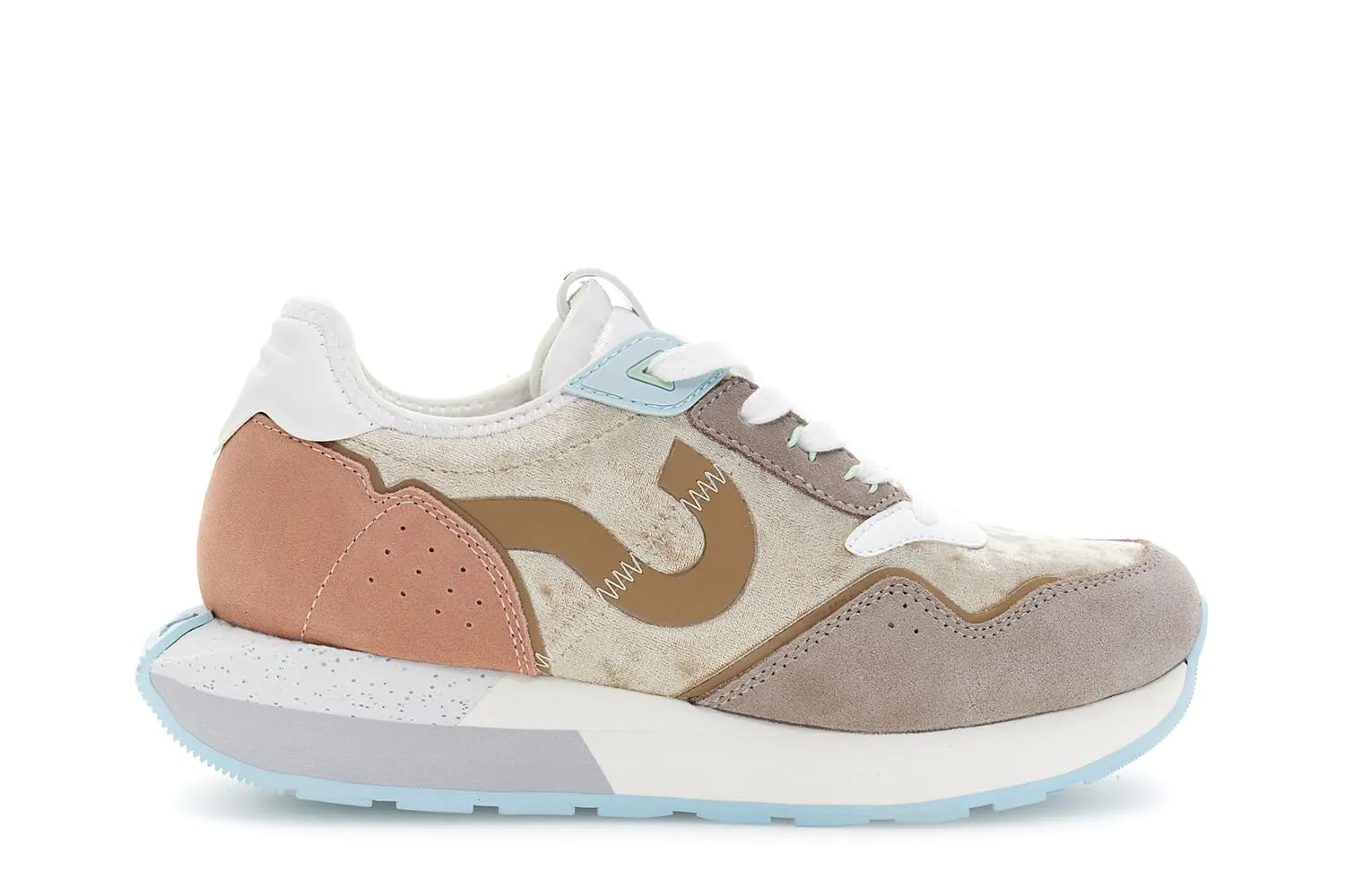 CafèNoir Running Velluto Sneakers Multi Taupe Suede