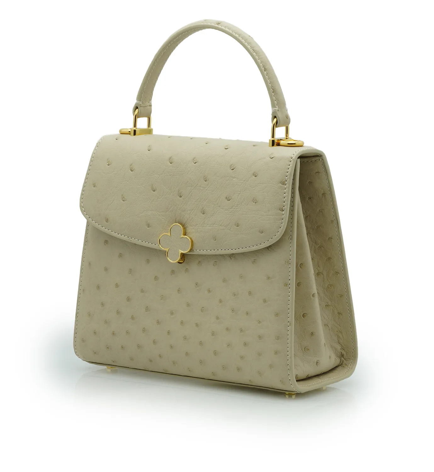 Cardinal Milano Tiffany Beige borsa struzzo beige tracolla