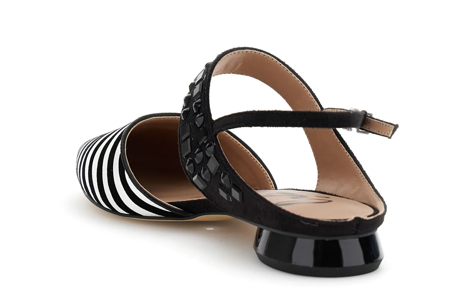 CafèNoir Slingback Donna Zebrata Nero Bianco 36
