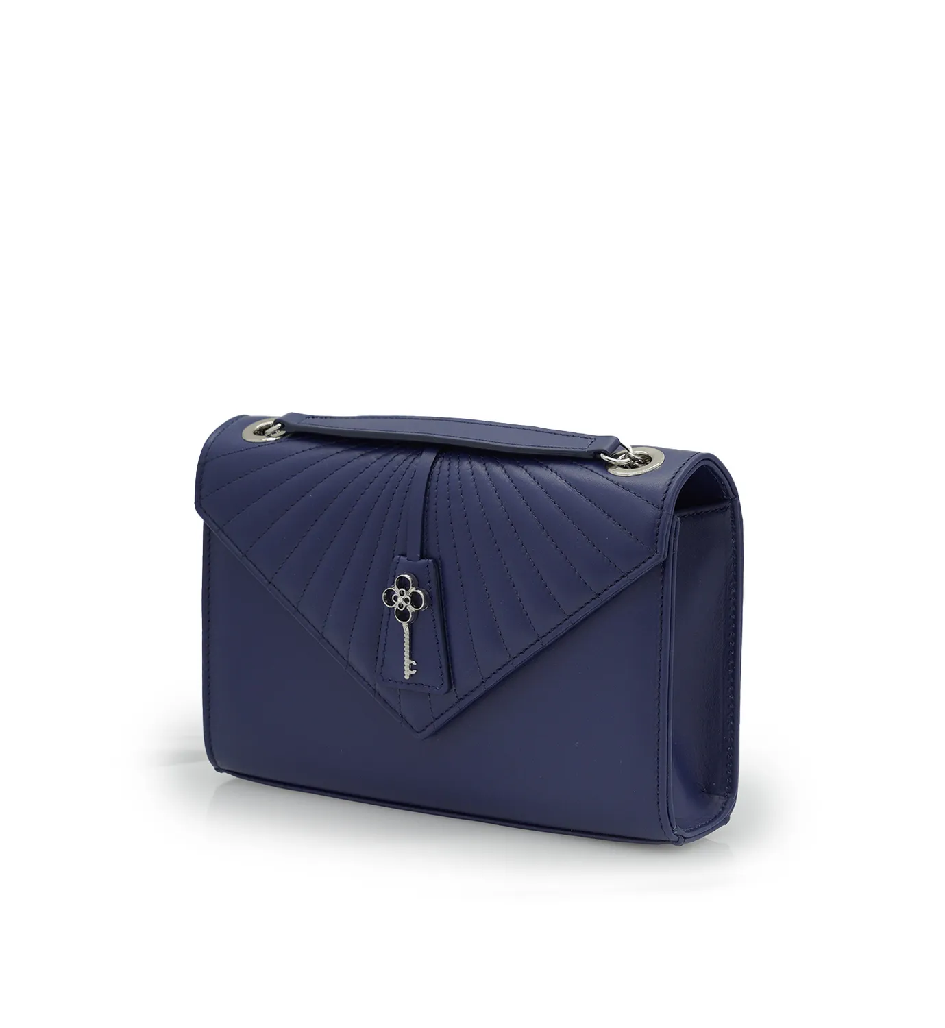 Cardinal Milano Milady borsa spalla navy vitello liscio