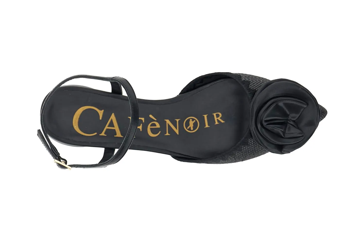 CafèNoir Gilda Slingback Fiore Donna Beige Effetto Pelle