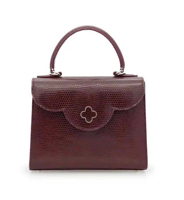 Cardinal Milano First Lady borsa lucertola bordeaux