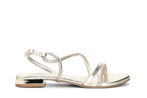 CafèNoir Sandali Asimmetrici Strass Termosaldati Donna