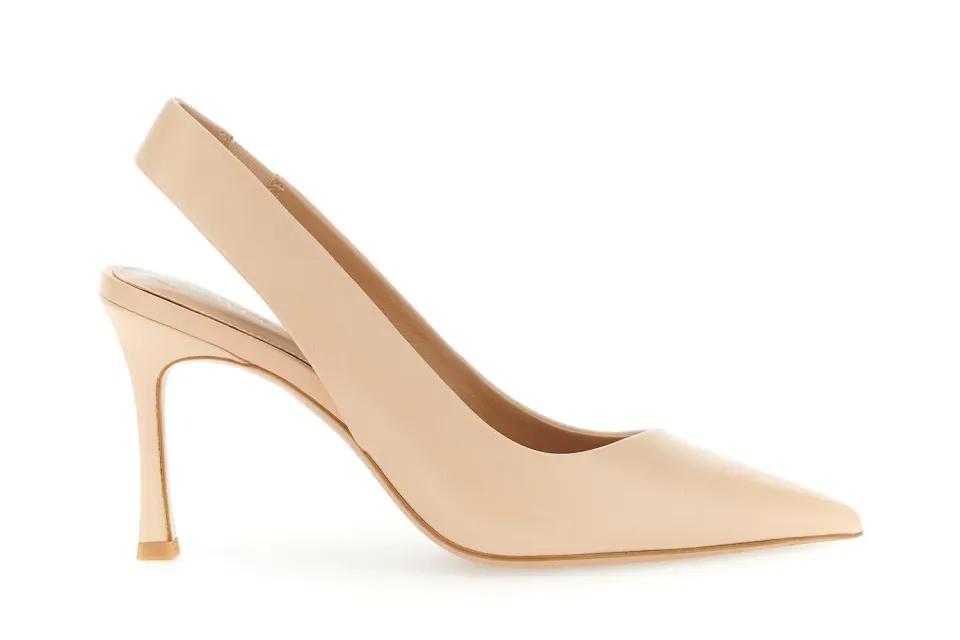 CafèNoir Décolleté Donna Slingback Pelle Tacco Alto