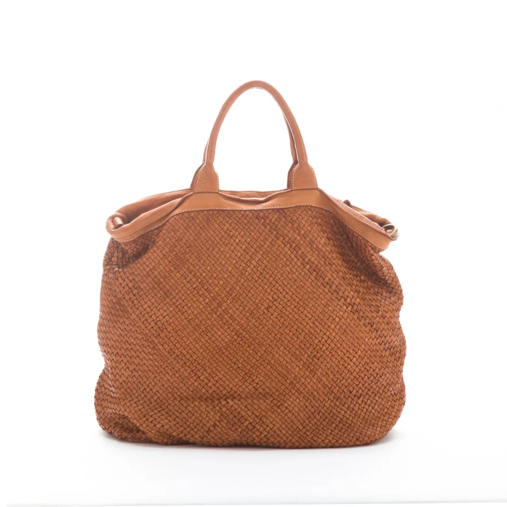 La Via Firenze Butter Collection V031 borsa mano cuoio intrecciata