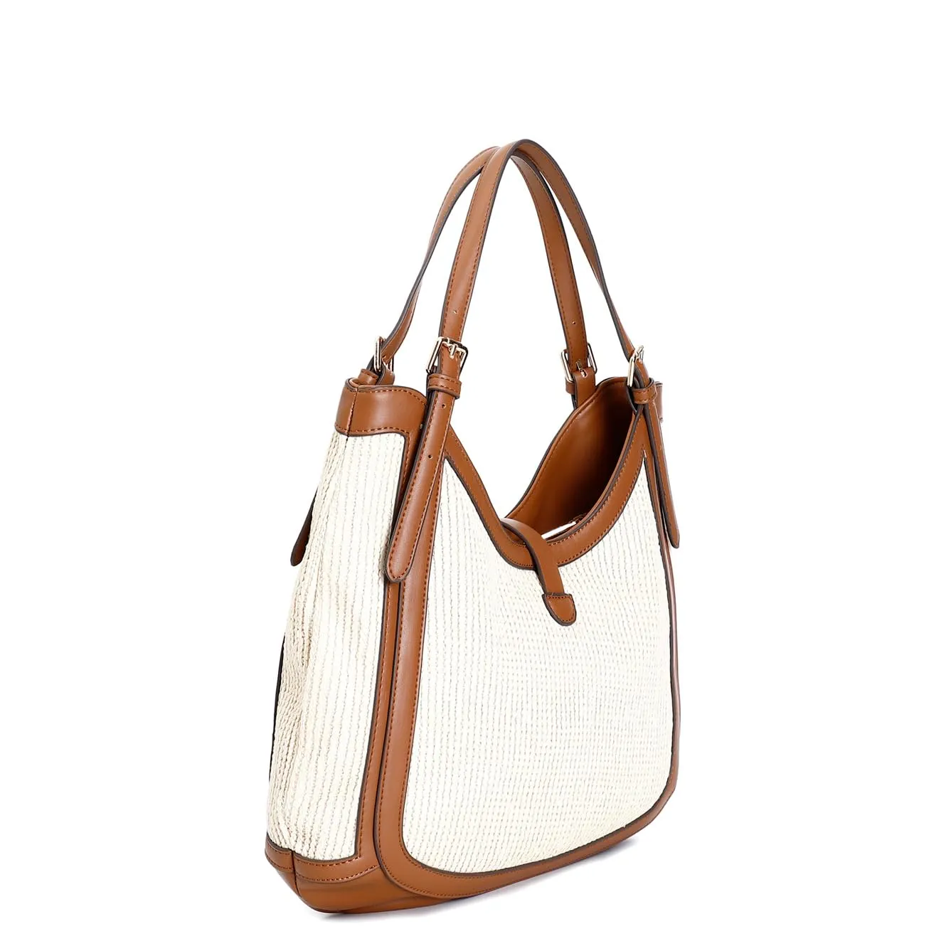 CafèNoir Borsa a Spalla Rafia Naturale Charm