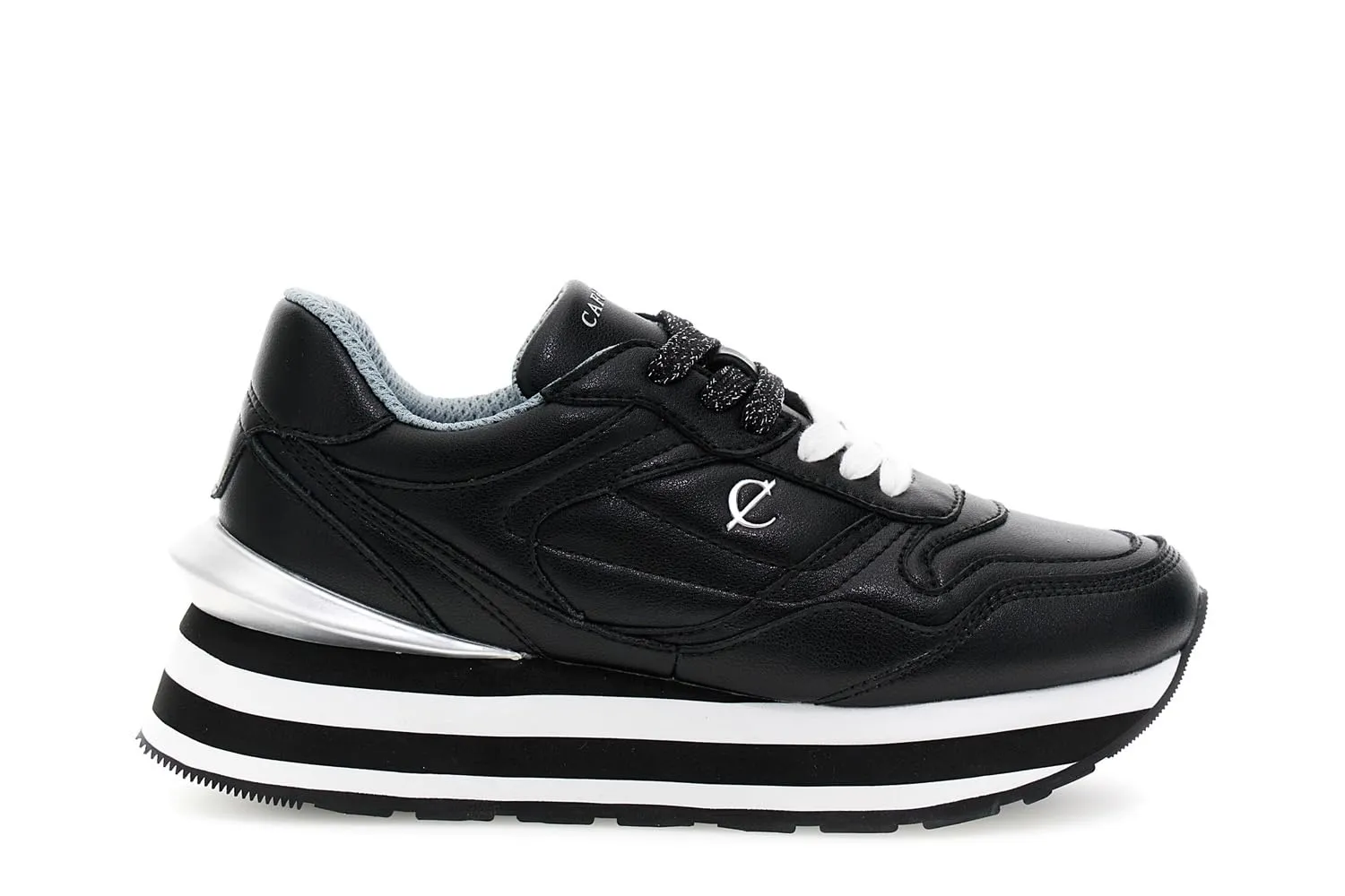 CafèNoir Running Donna Pelle Bianco Taglia 39 Nero