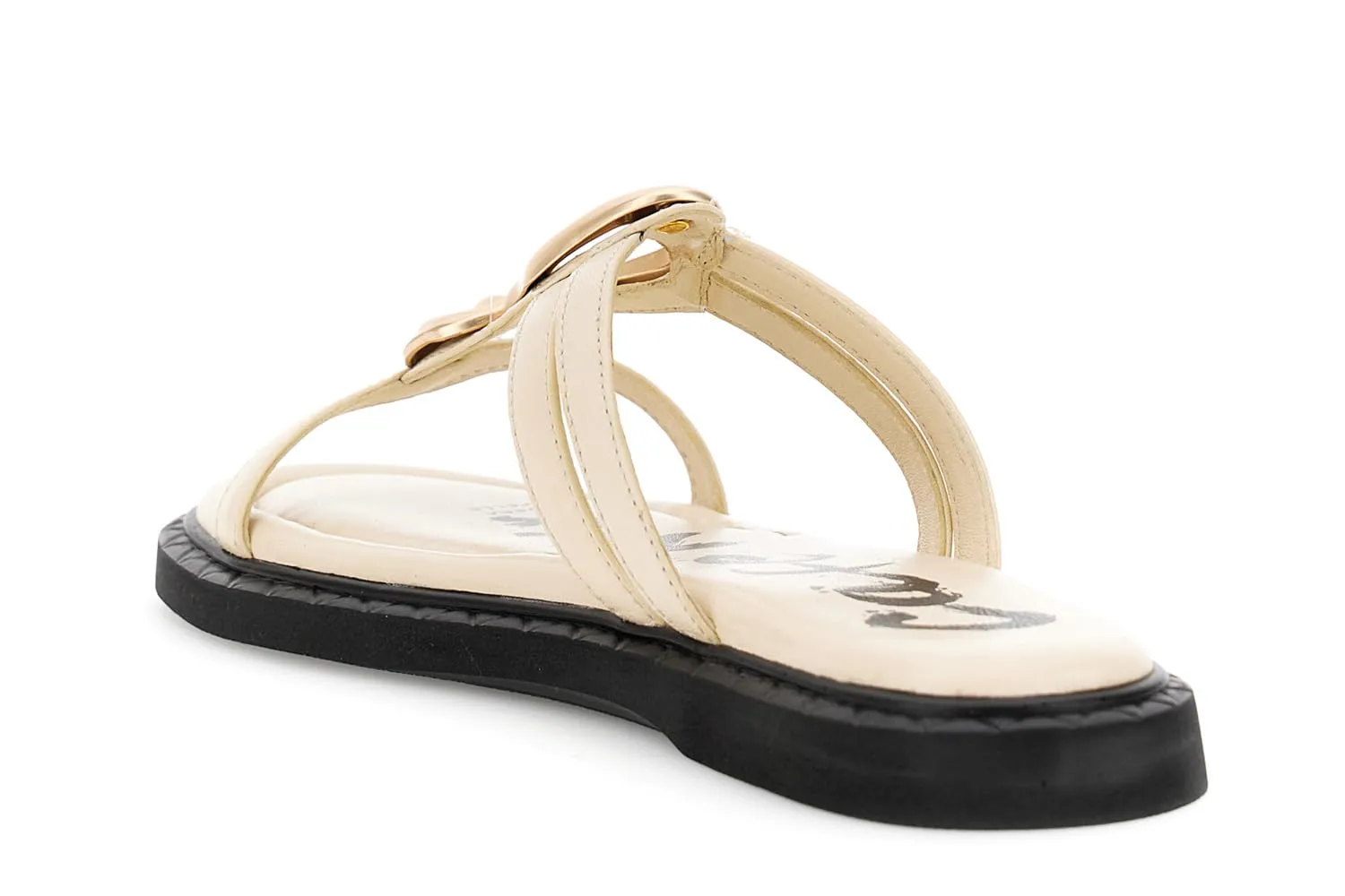 CafèNoir Ciabatta Nappa Donna Off White Pelle