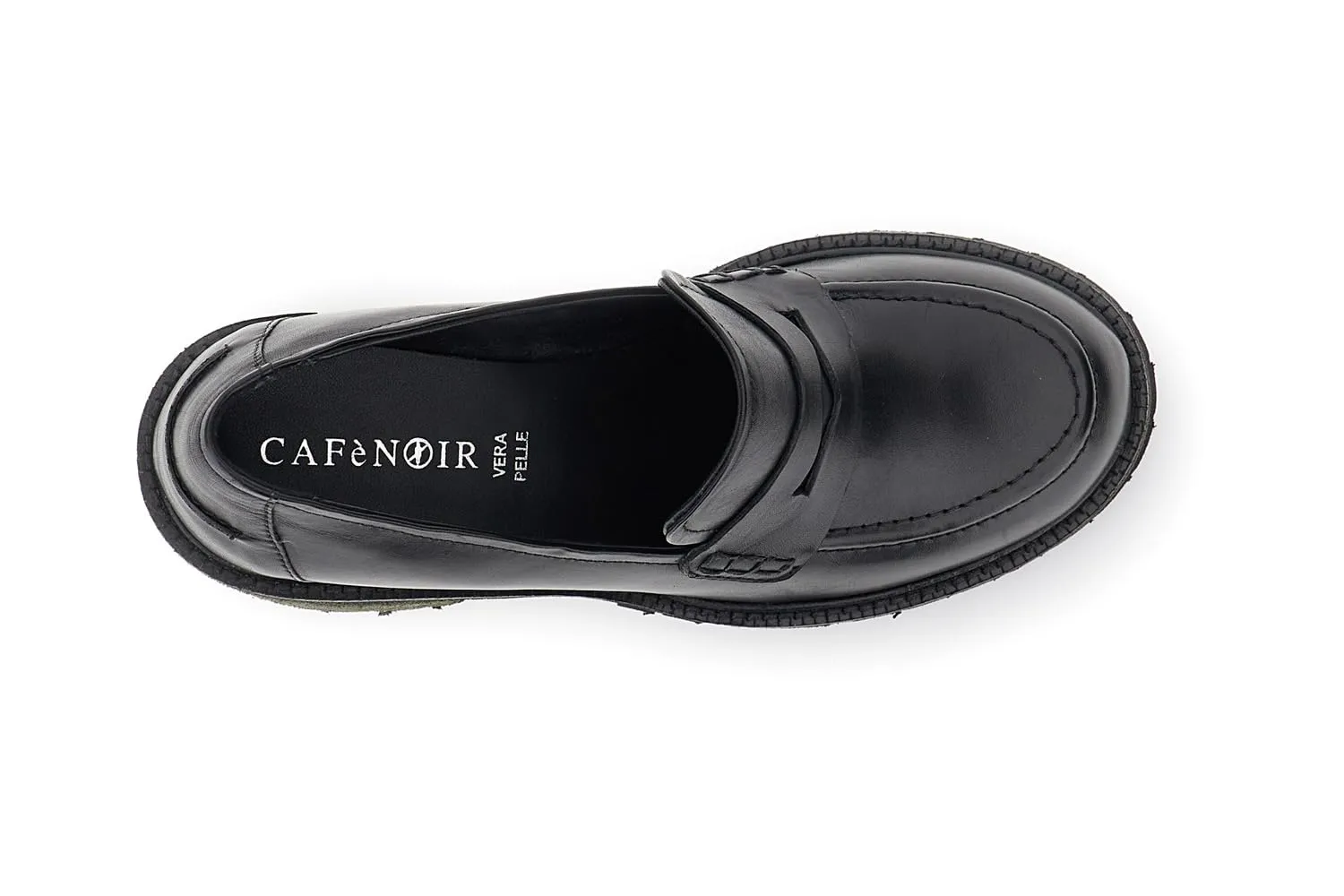CafèNoir Mocassini Donna Pelle Nero Taglia 39 Tacco 9 cm