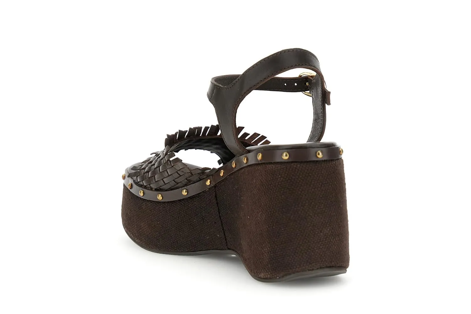 CafèNoir Gilda Sandali con Zeppa in Pelle 38 EU Intreccio