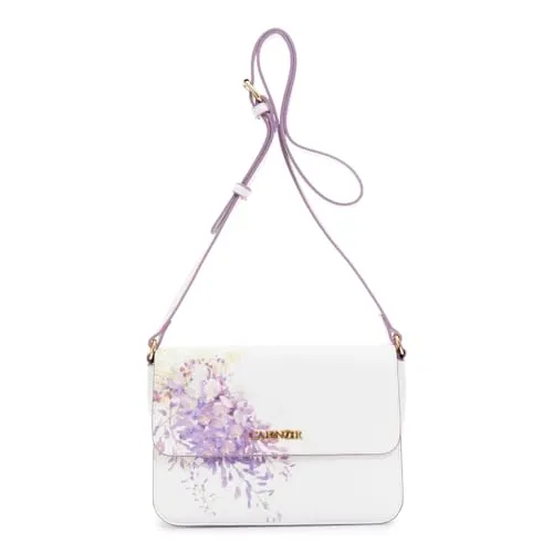 CafèNoir Borsa a spalla donna stampa macro fiore