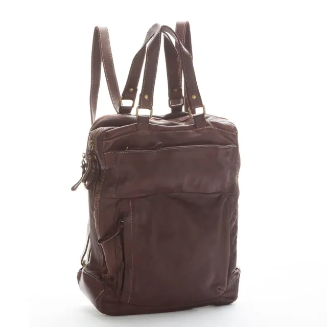 La Via Firenze V134 zaino pelle porta PC conciata