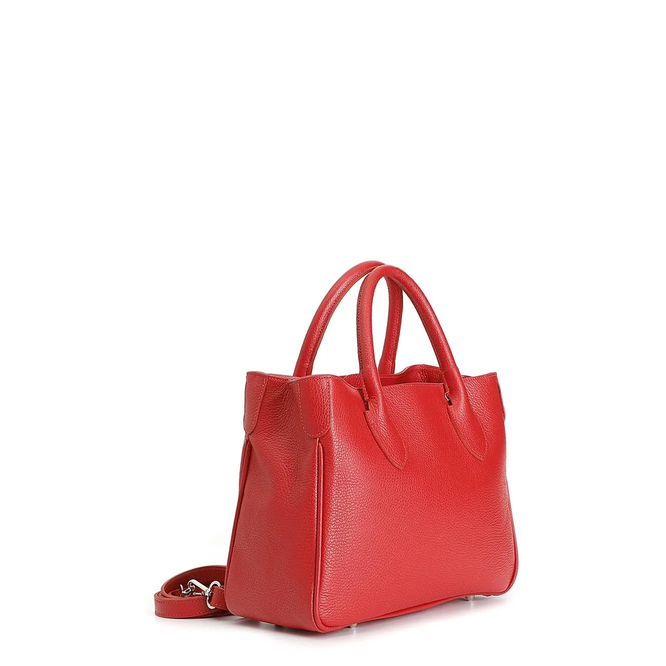 CafèNoir Bauletto in Pelle Donna Rosso Chiusura Zip
