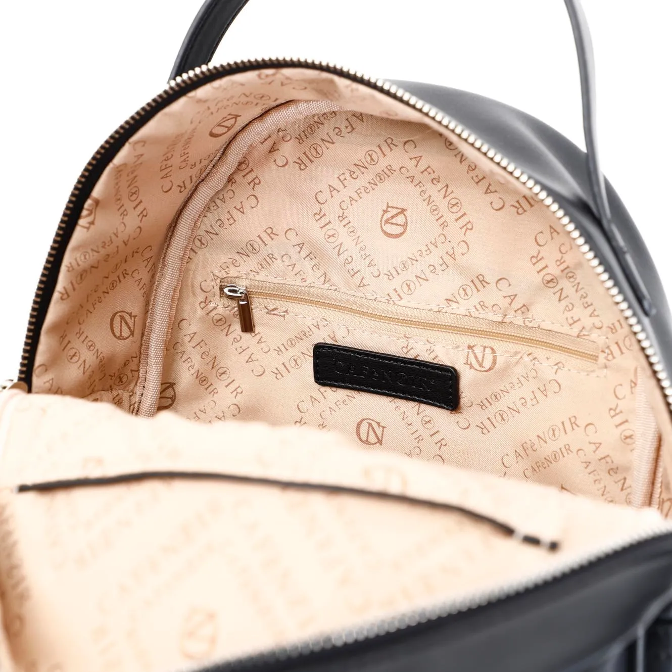 CafèNoir C3ID0501 Zaino Trapuntato Cuori Donna Nero