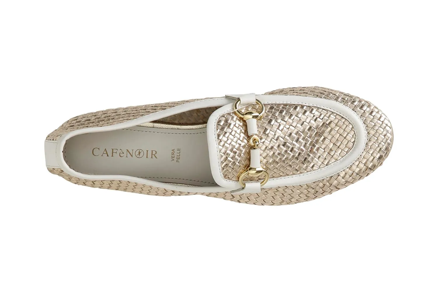 CafèNoir Mocassini Pelle Intrecciata Morsetto Donna tacco 2,6 cm