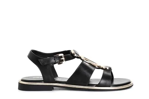 CafèNoir Sandalo Pelle Fibbia sandali 39 EU nero