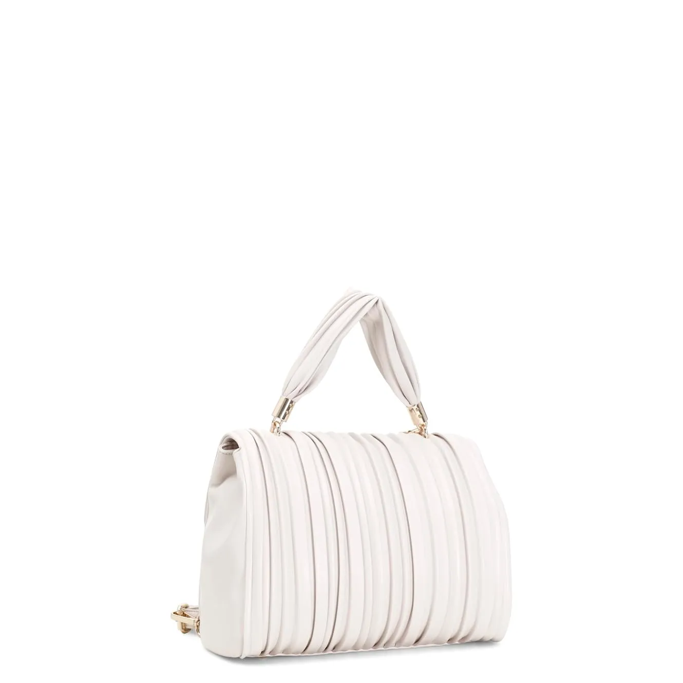 CafèNoir Bauletto Plissettato Avorio con charm