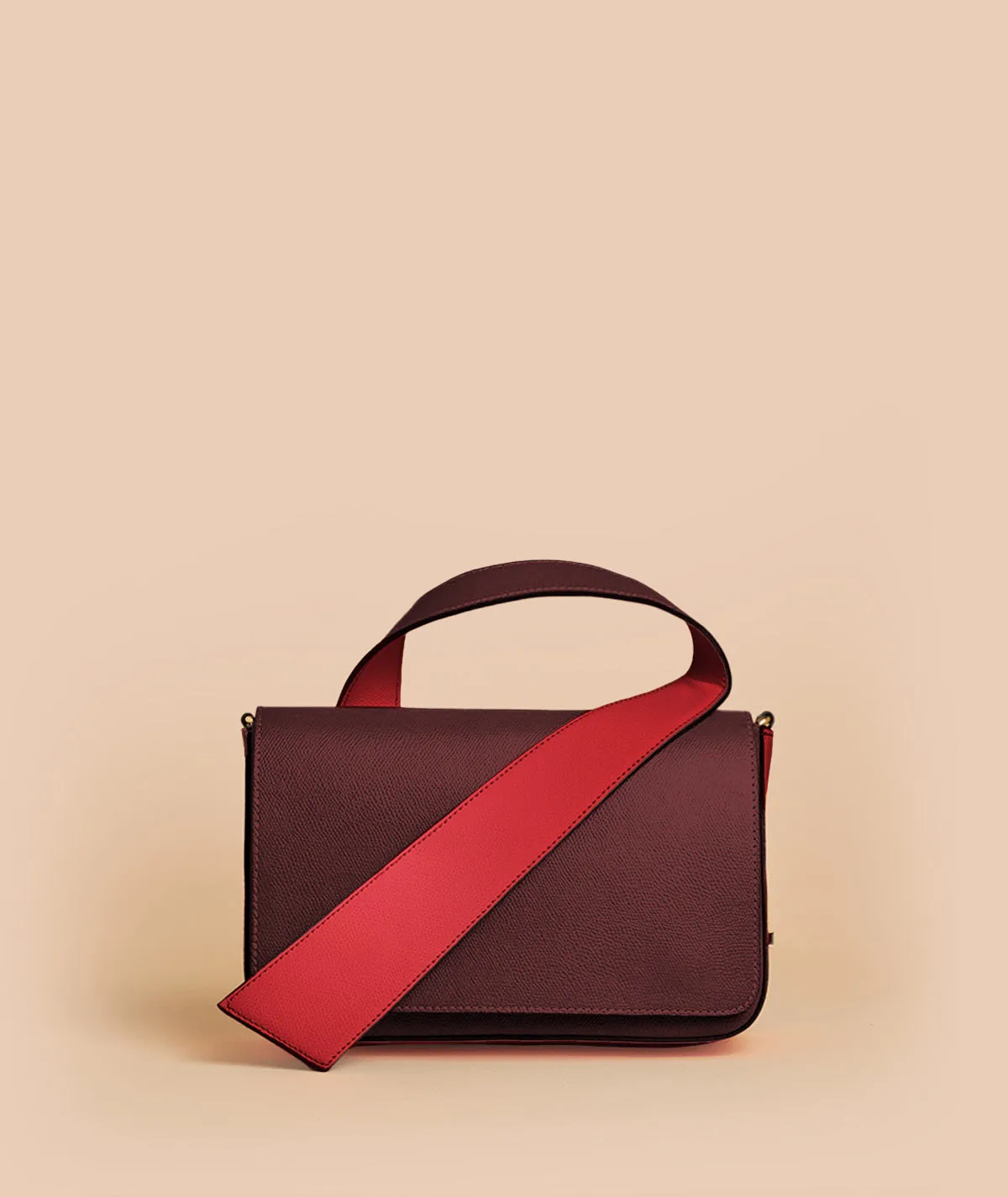 Figus Loop Bag borsa pelle cuoio arancio