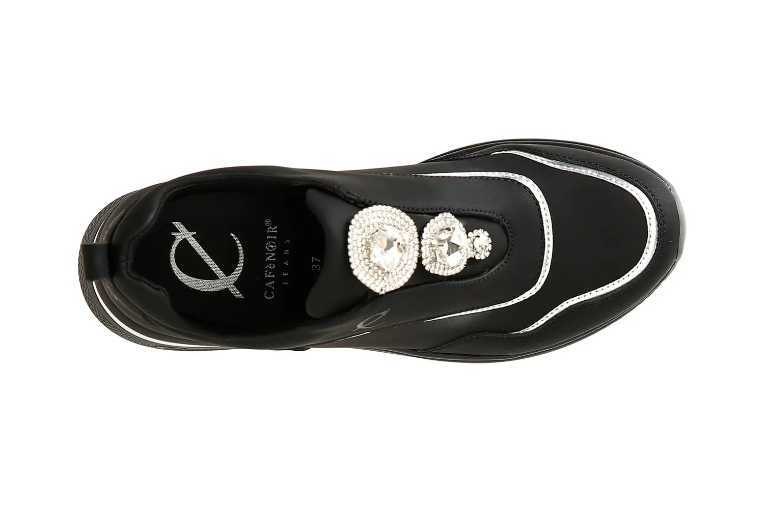 CafèNoir Sneakers Slip-on Donna Pelle Gioiello Laminato