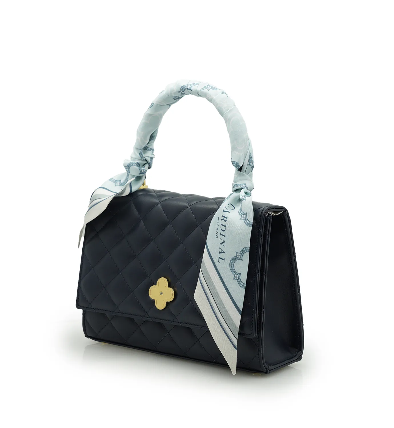 Cardinal Milano Aquamarine Sky foulard twilly pura seta