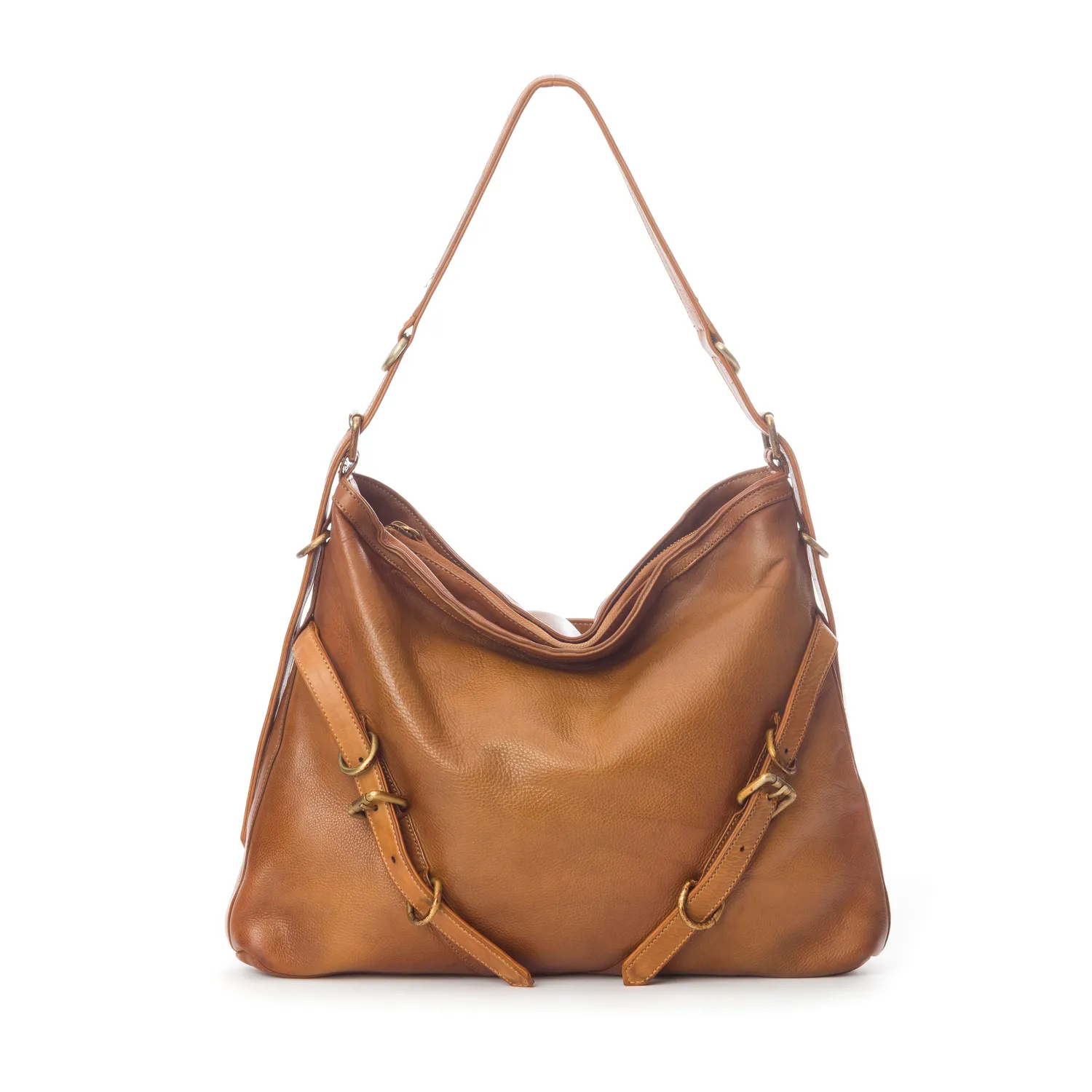 La Via Firenze Unique U010 Unica borsa tracolla cuoio 42cm