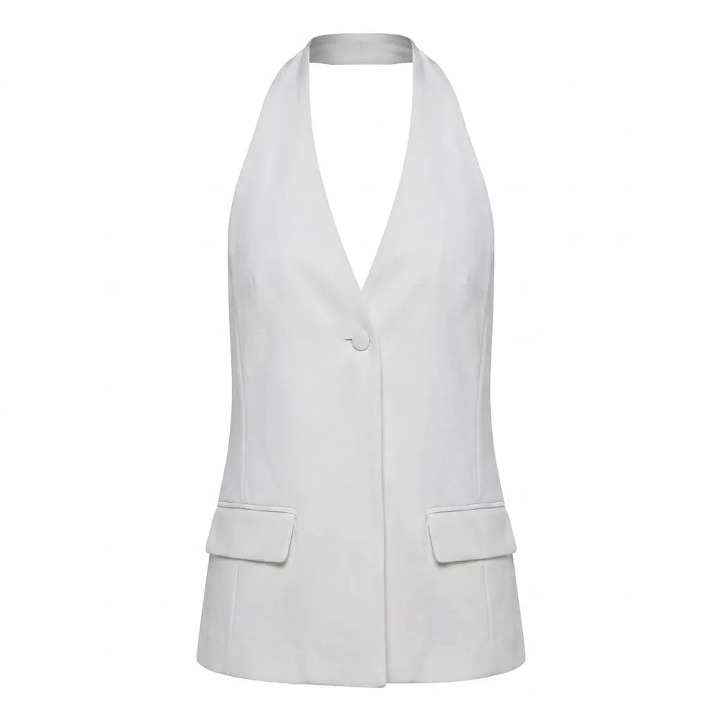 CafèNoir Gilet Scollo Americana Burro elegante