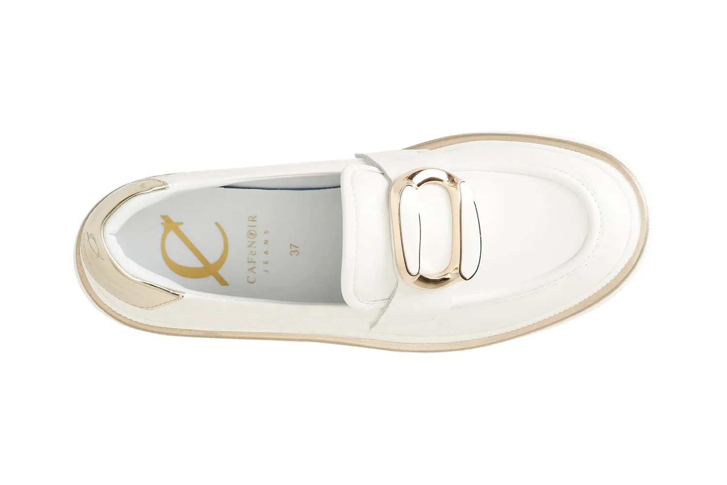 CafèNoir Mocassino Pelle Morsetto Donna Plateau