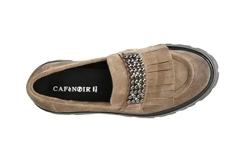 CafèNoir Mocassino Donna Scamosciato Frange Noce 39