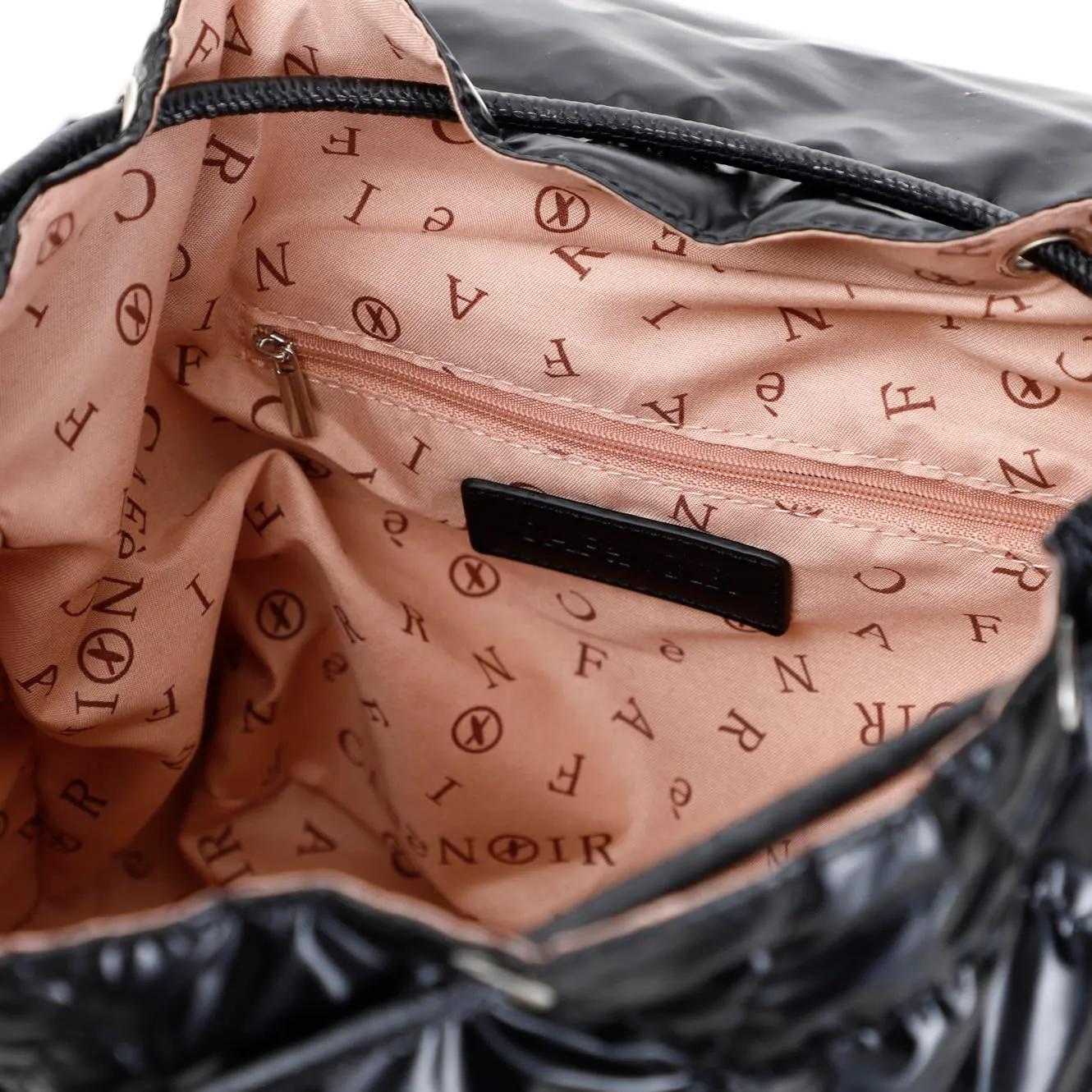 CafèNoir Zaino C3QB0303 Nylon Metallizzato Nero