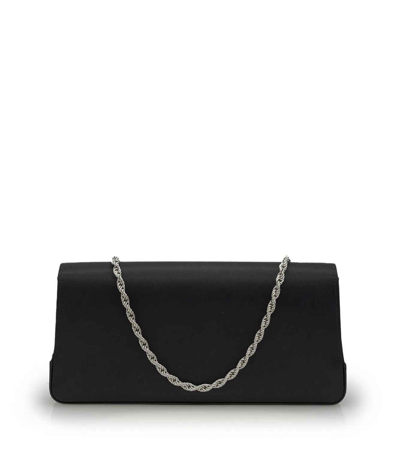 Cardinal Milano Time 21 Black Silk clutch nera seta