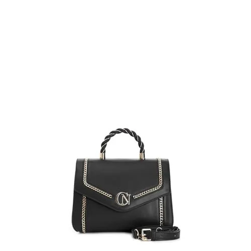 CafèNoir Borsa a Mano Catena Logo Nera Donna
