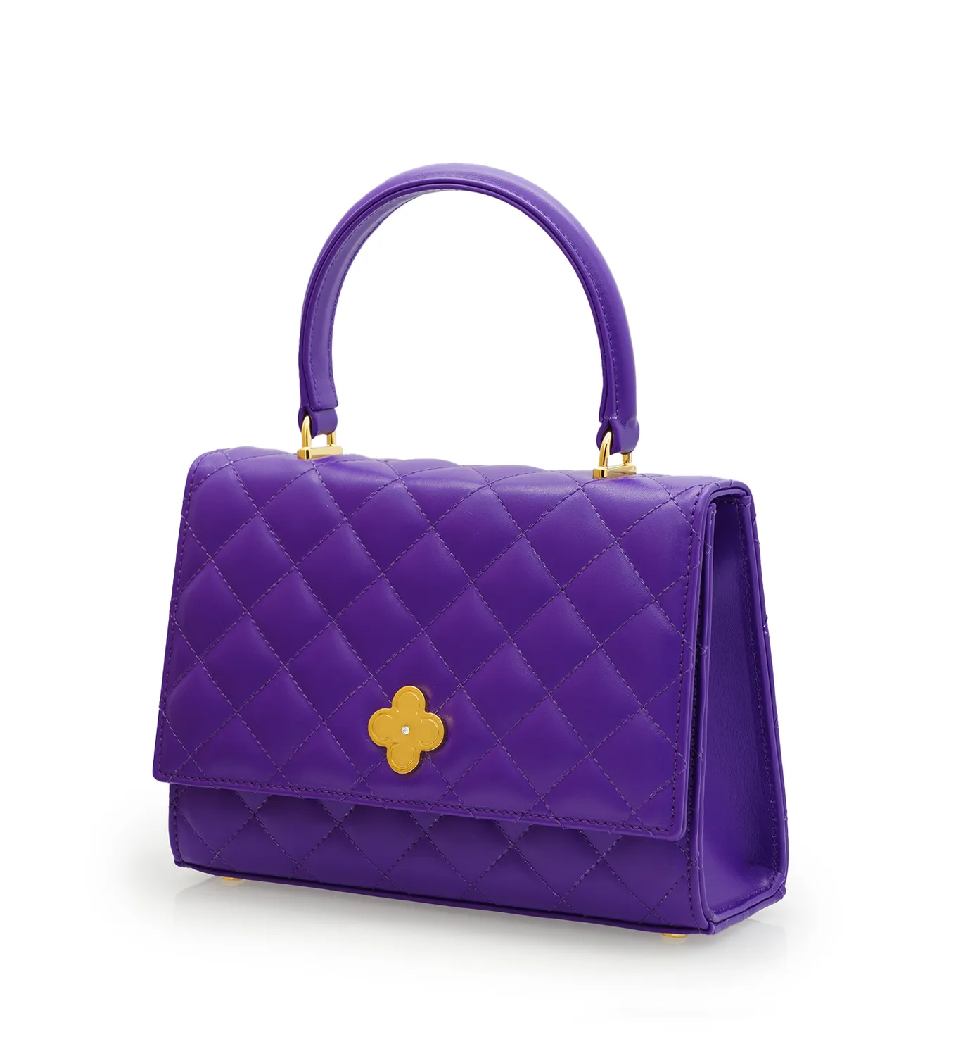 Cardinal Milano Opèra Purple borsa pelle viola trapuntata