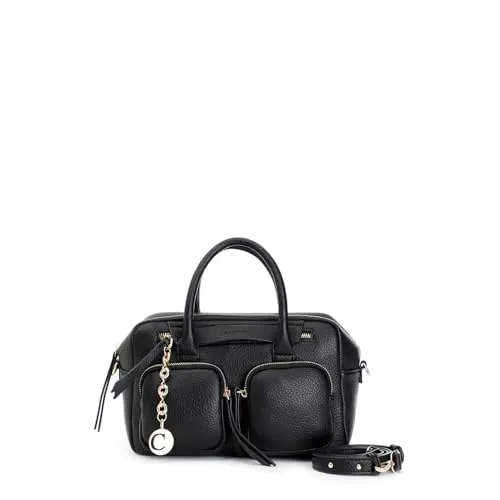 CafèNoir Bauletto con Tasche e Charm Bauletto Nero