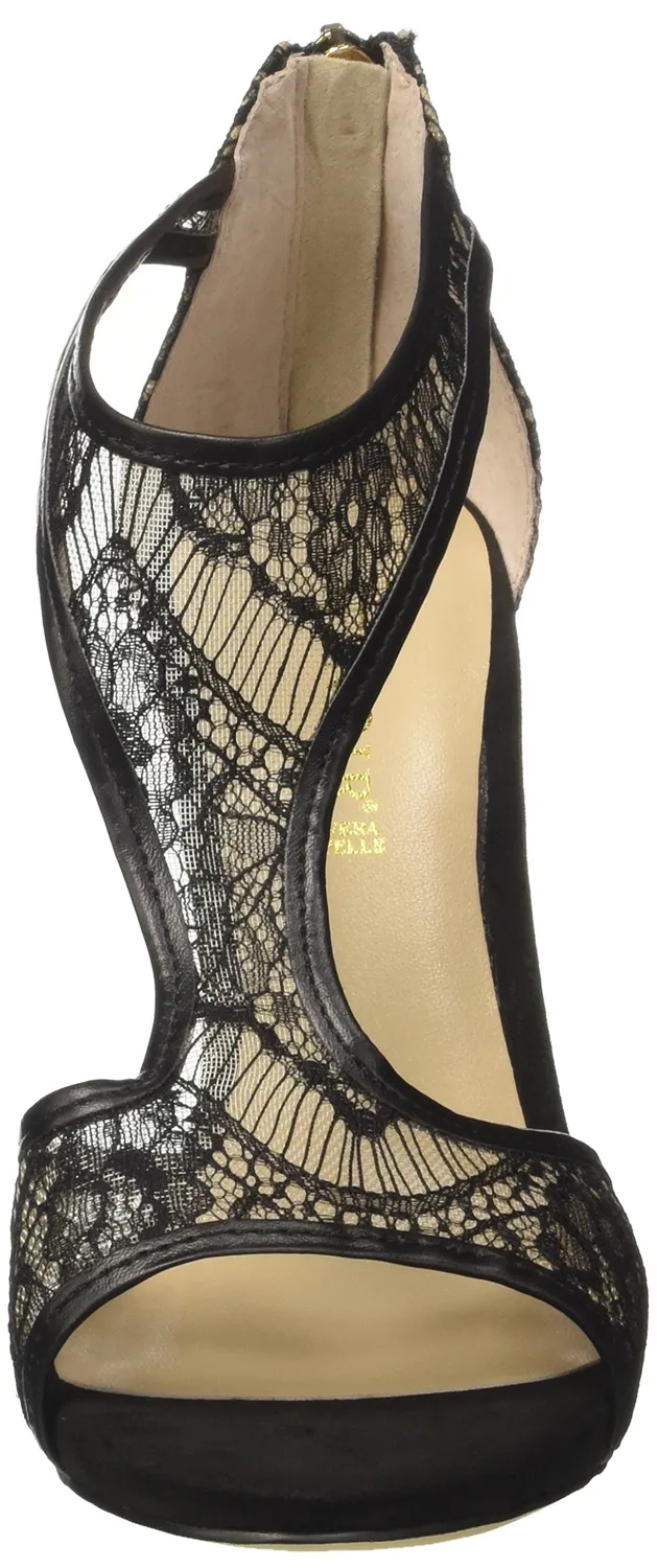 CafèNoir KNB911 Sandali pizzo tacco 105 microfibra