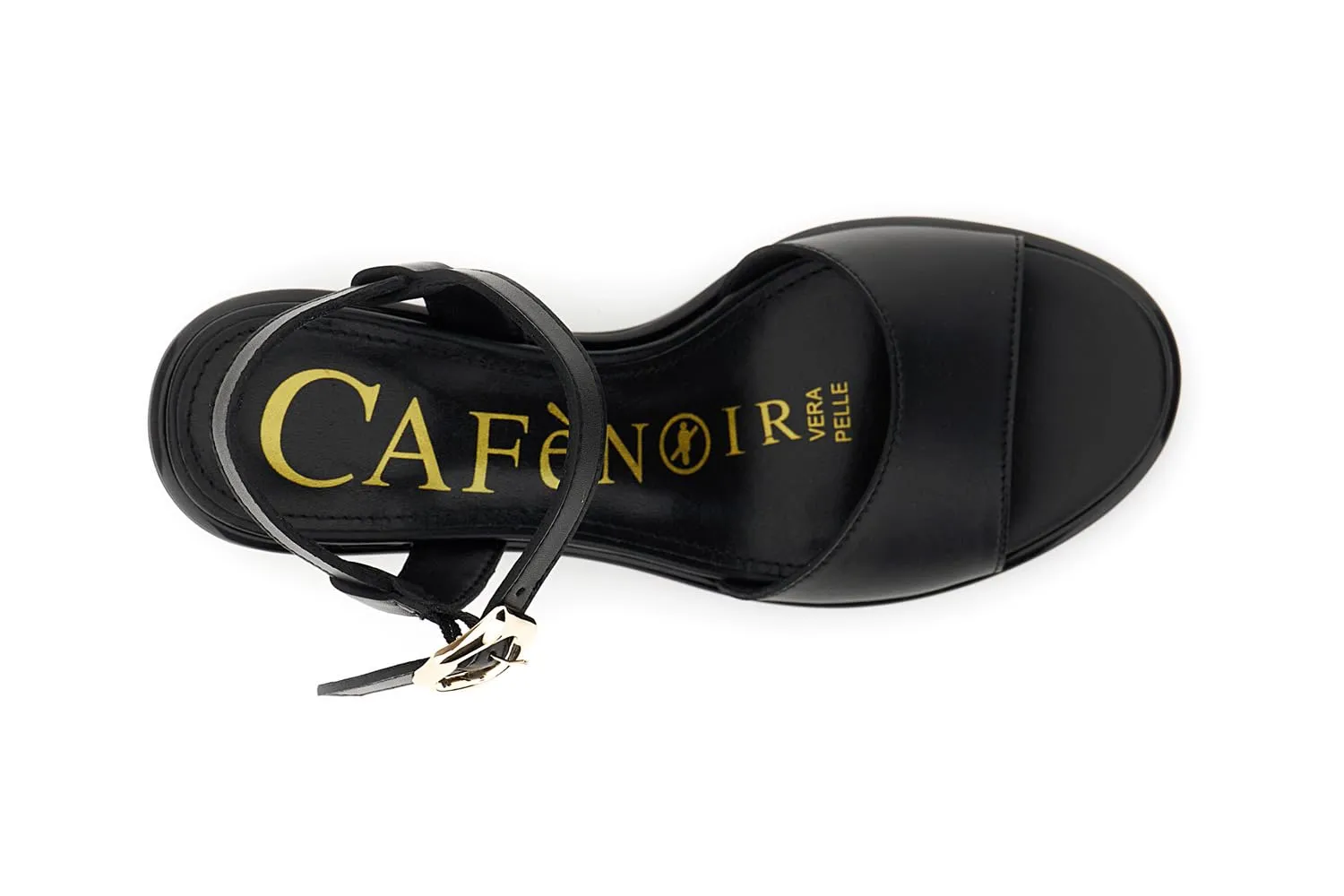 CafèNoir Gilda Sandali Fibbia Neri Donna