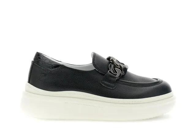 CafèNoir Mocassini Donna Pelle Morsetto Taglia 39 Platform 4 cm