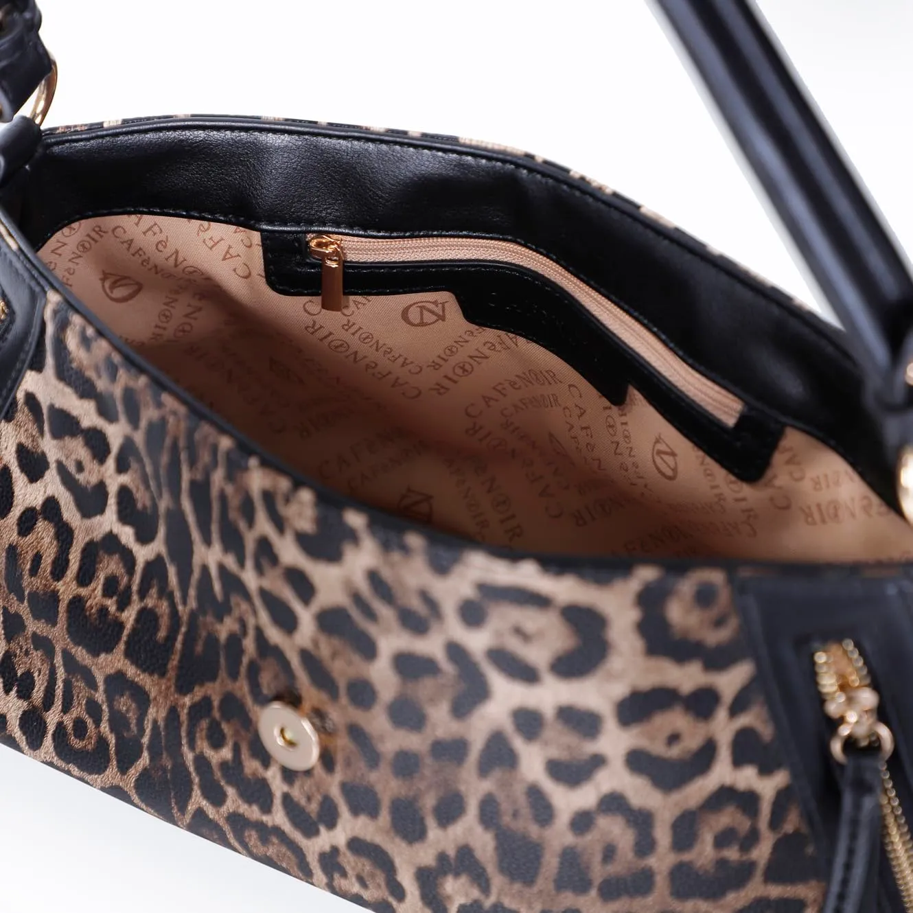 CafèNoir Spalla Pattina Leopardo Borsa a Spalla Animalier