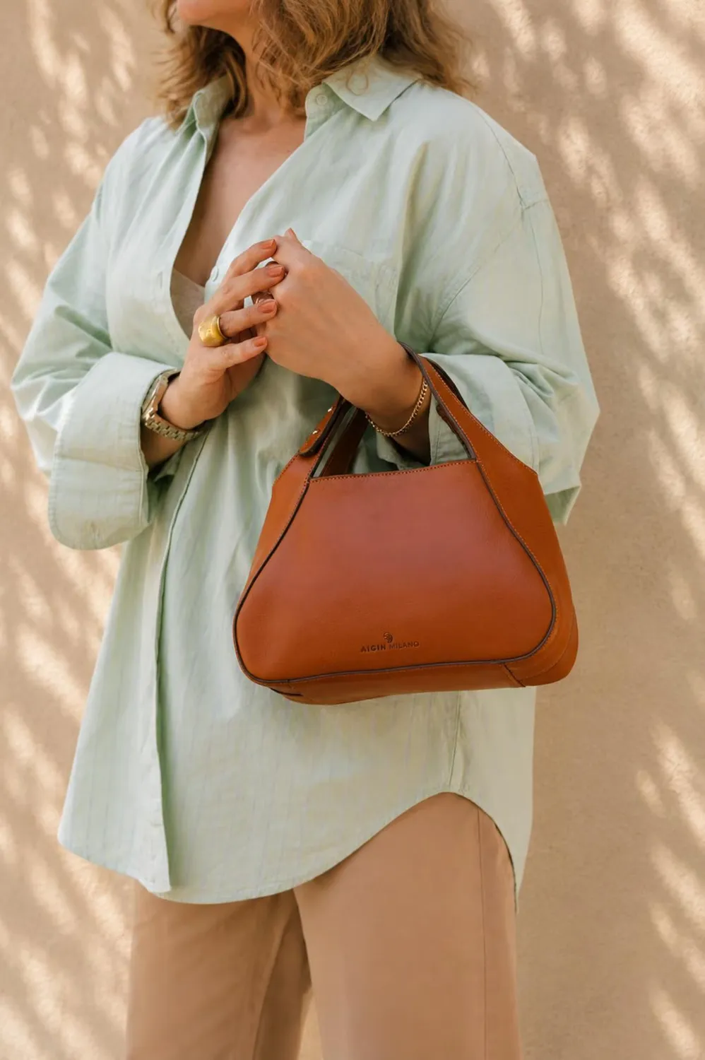 Aigin Milano Leather in Motion borsa pelle piccola