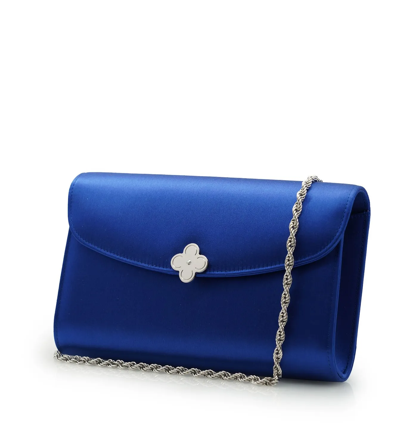 Cardinal Milano Lady Princess clutch seta blu royal tracolla