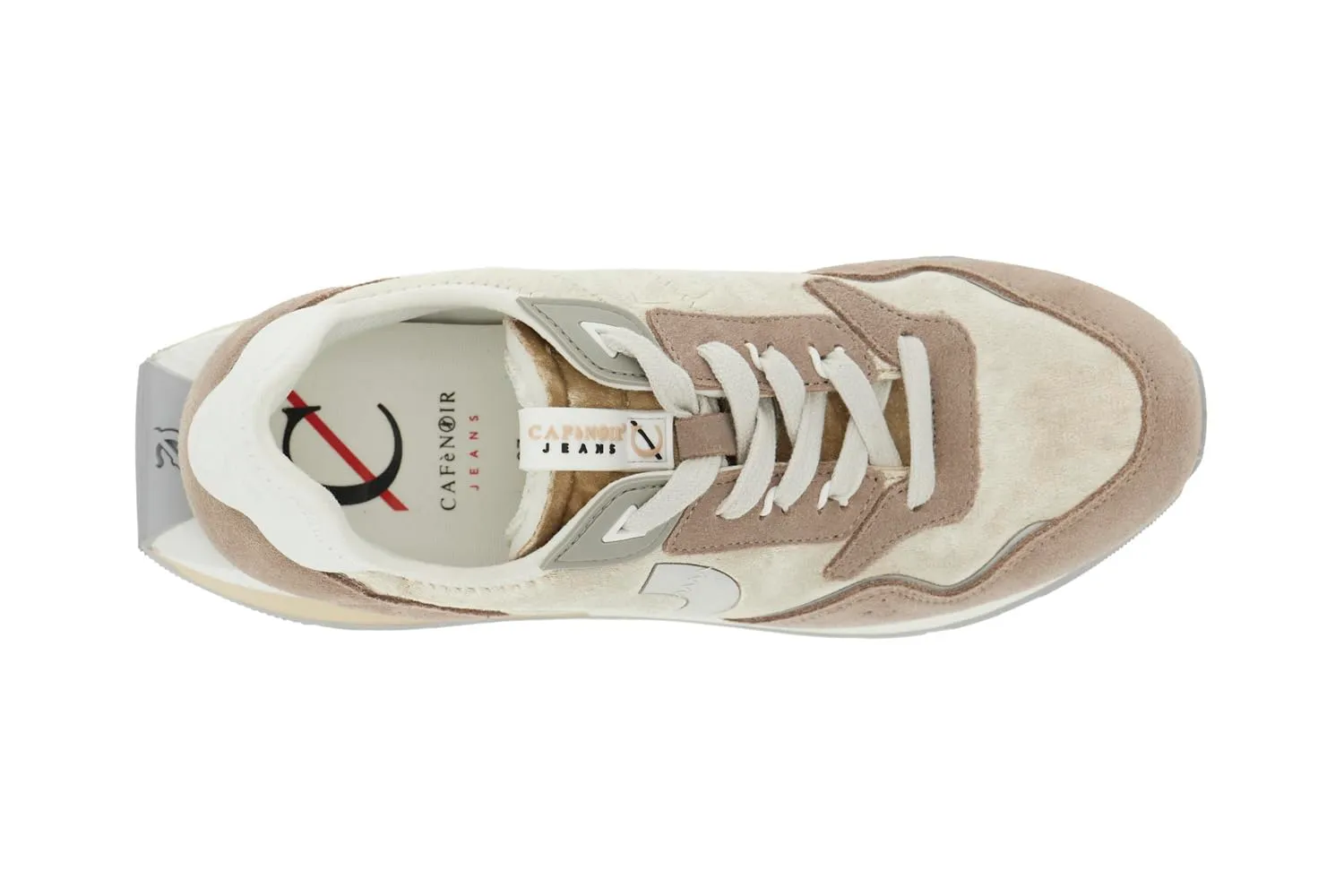 CafèNoir Running Velluto Sneakers Multi Taupe Suede