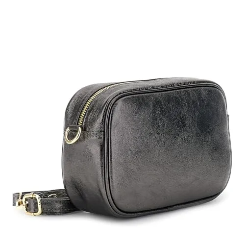 CafèNoir Borsa Camera Pelle Laminata Tracolla Nappa Donna