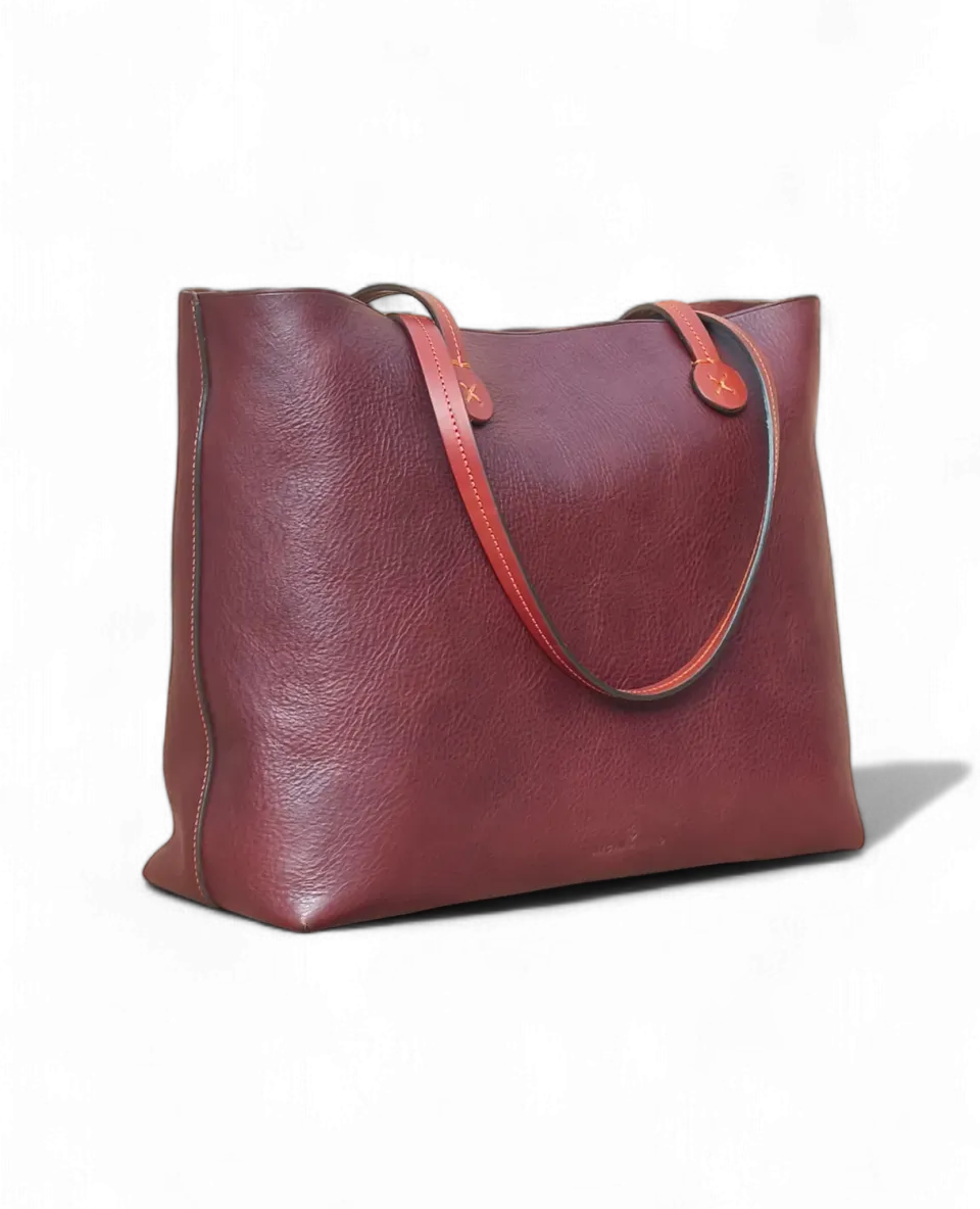 Aigin Milano Shoulder Borsa Pelle Miele da Spalla