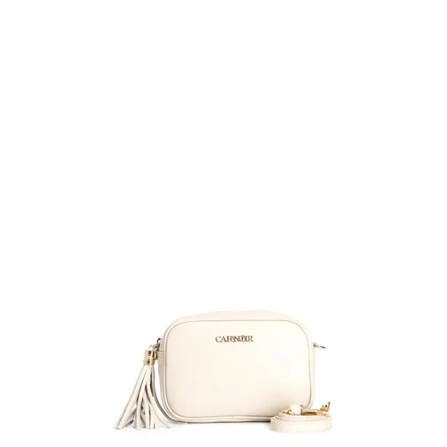 CafèNoir Shopping Bag Pelle Panna con Tracolla