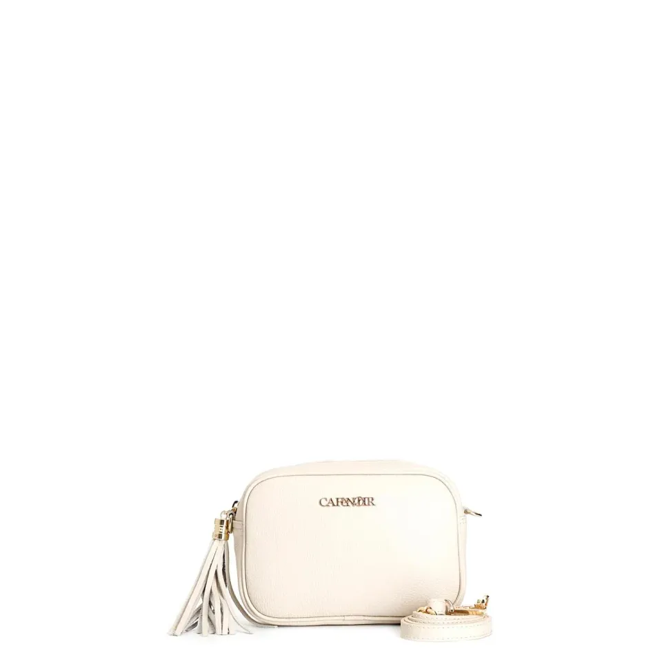 CafèNoir Shopping Bag Pelle Panna con Tracolla