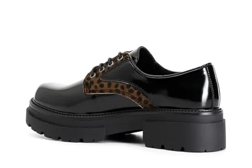 CafèNoir derby donna similpelle nera cavallino