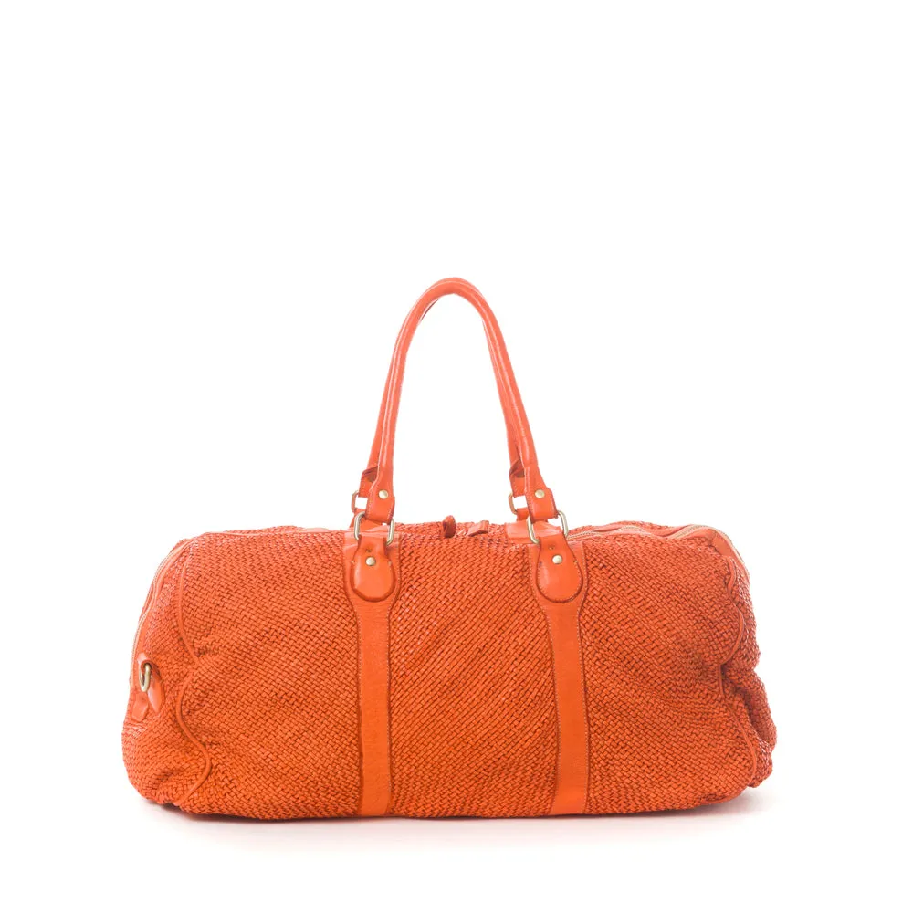 La Via Firenze 5264 Travelling borsa viaggio pelle intrecciata
