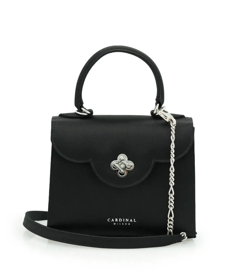 Cardinal Milano First Lady Black borsa seta nera