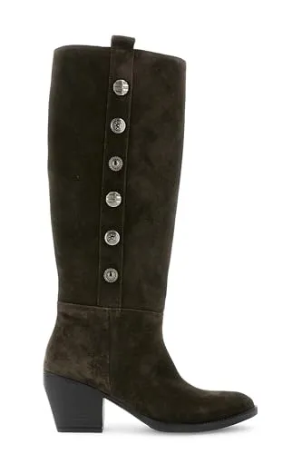 CafèNoir Stivali Donna Scamosciati T.Moro Bottoni 35-40