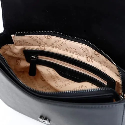CafèNoir Borsa a Spalla Borchie Nera con Catene